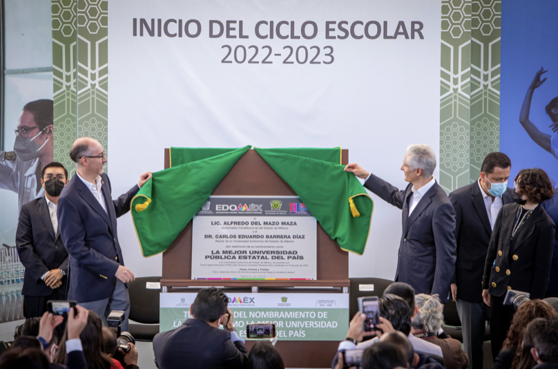 Alfredo Del Mazo reconoce posición de UAEMéx