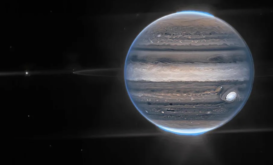 Así son las impresionantes auroras del planeta Júpiter que capturó el telescopio James Webb