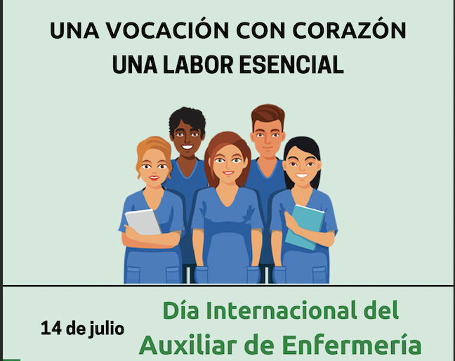 El 14 de julio se celebra el Día Internacional del Auxiliar de Enfermería 
