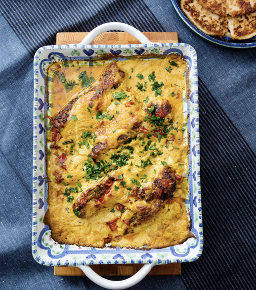 Garammasaladepolloalhorno