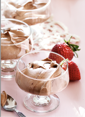 Mousse de chocolate baja en carbohidratos