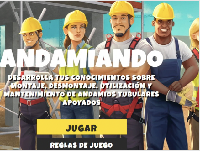 SABÍAS QUEEXISTE UN JUEGO QUE TE AYUDA A DESARROLLAR TUS CONOCIMIENTOS SOBRE EL MONTAJE DE UN ANDAMIO
