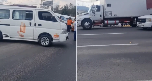 Transportistas colapsarolaaupistMachucaporaltdepagodelIEEM