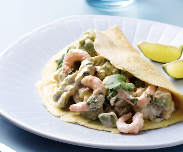 Wrapsdeaguacateycamarones