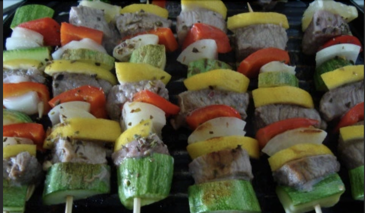 brochetas de pollo